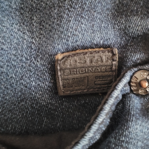 Authentic Vintage G-Star Raw Dark Men Jeans 30x34 A Crotch Varsity 3D Tapered - Picture 5 of 13